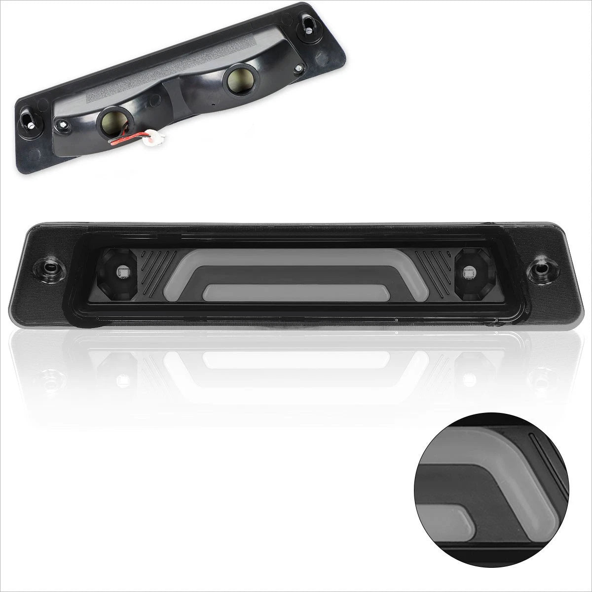 3D LED Bar 3rd Tail Brake Light for Ford Mustang LX (1987–1993) Tinted