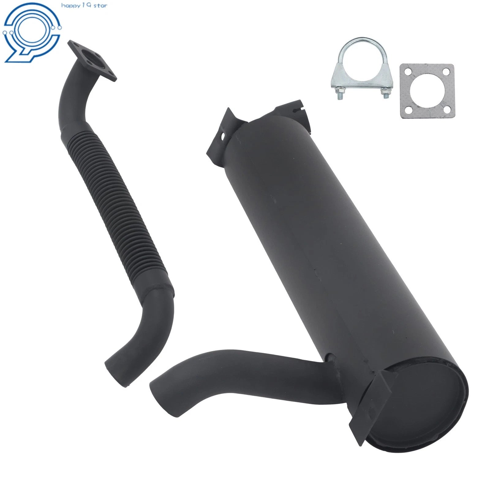 Muffler & Exhaust Pipe Kit 6676728 6677371 for Bobcat S175 S205 S185 S150 T190 (2000–2023)