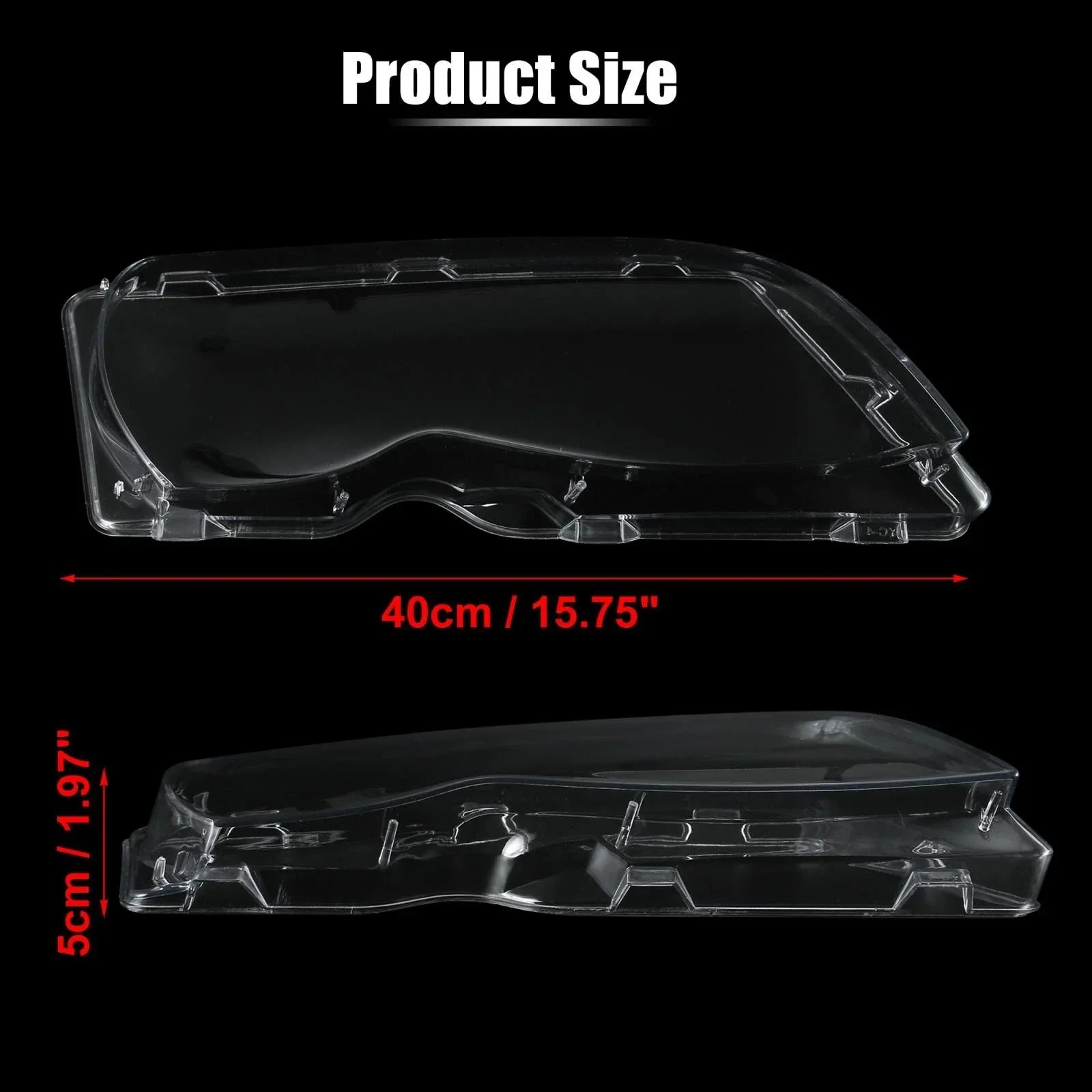 Right Front Headlight Lens Cover for BMW E46 (2002-2005)