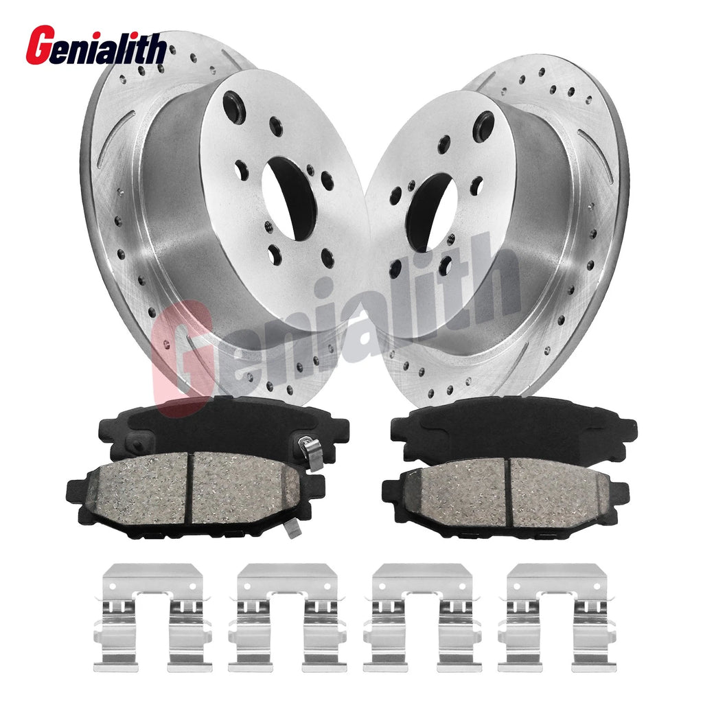 Rear Brake Rotors & Pads Kit for Subaru Forester Impreza (2015–2018)