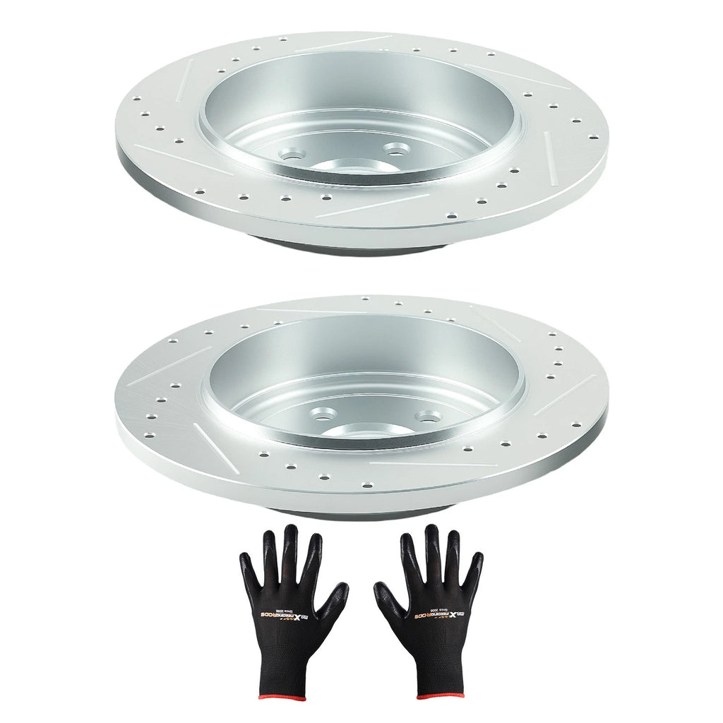 Set of 2 Rear Brake Discs for Dodge Durango/Jeep Grand Cherokee (2011–2020) S-53061