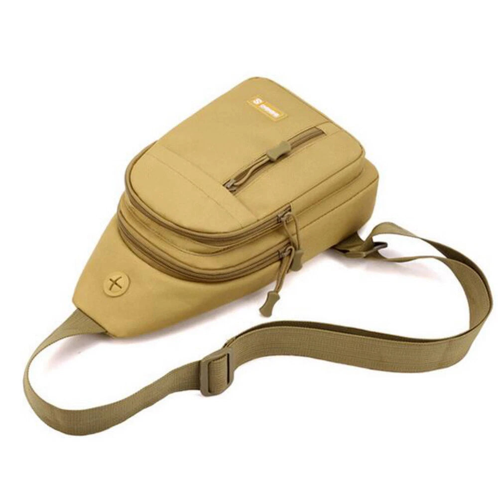 Tactical Sling Bag for Outdoor Sports (Khaki)