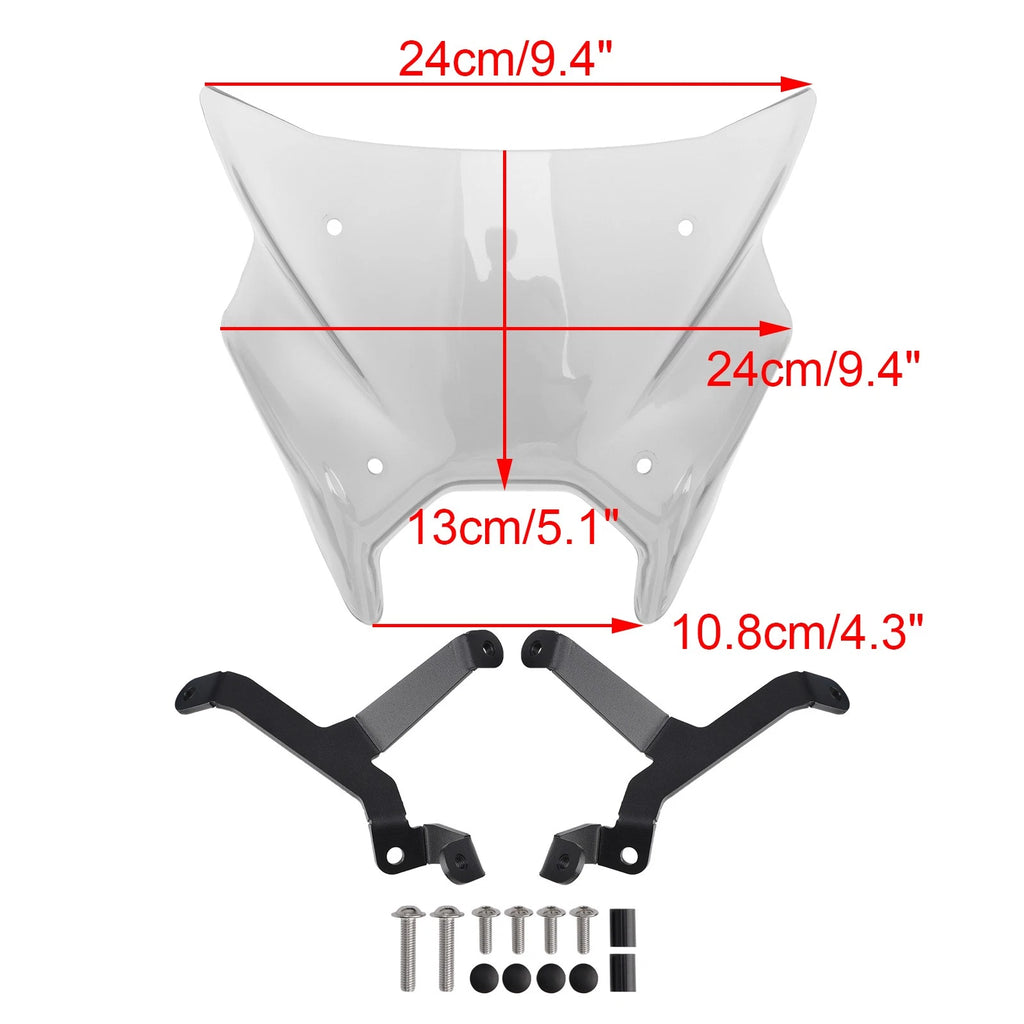 Windshield Windscreen for Yamaha MT-09 MT09 (2024–2025) Clear