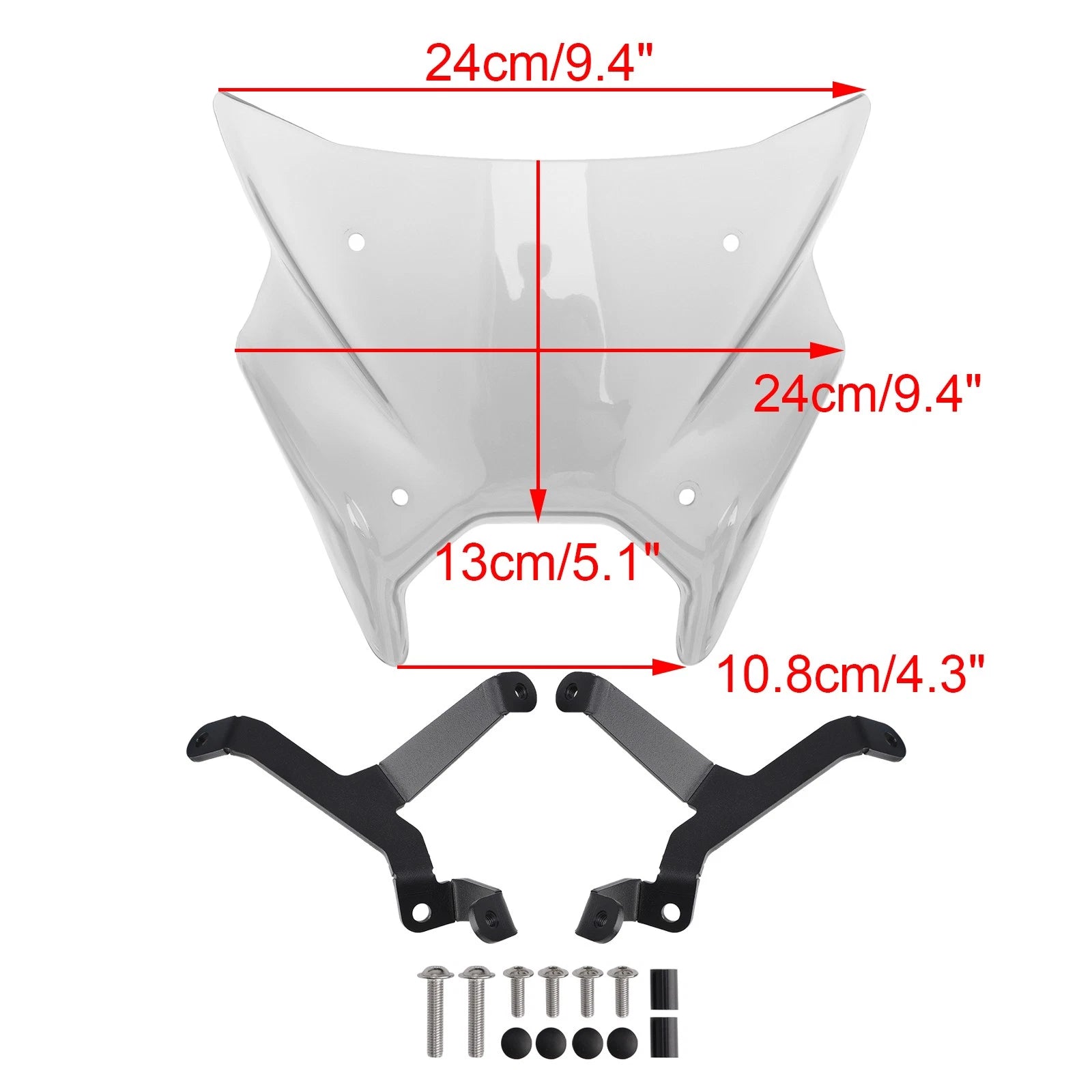Windshield Windscreen for Yamaha MT-09 MT09 (2024–2025) Clear