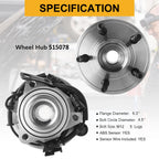 Pair Front Wheel Bearing Hub 515078 for Mercury Mountaineer (2006–2010)