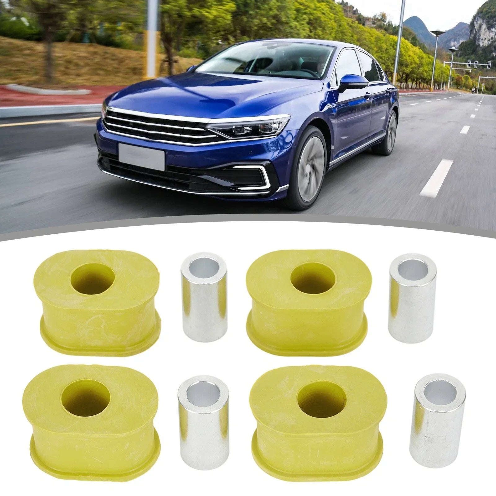 4x Door Brake Hinge Check Strap Rubber Bushes for BMW E65 E66 745i (2001���2008)