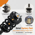 Set of 4 Strut Shocks for Chevy Silverado GMC Sierra 1500 4WD (2014–2018)