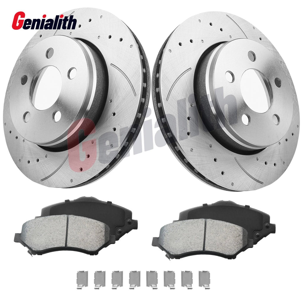 Front Disc Rotors & Brake Pads for Dodge Nitro Jeep Liberty (2008–2012)