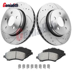 Front Disc Rotors & Brake Pads for Dodge Nitro Jeep Liberty (2008–2012)