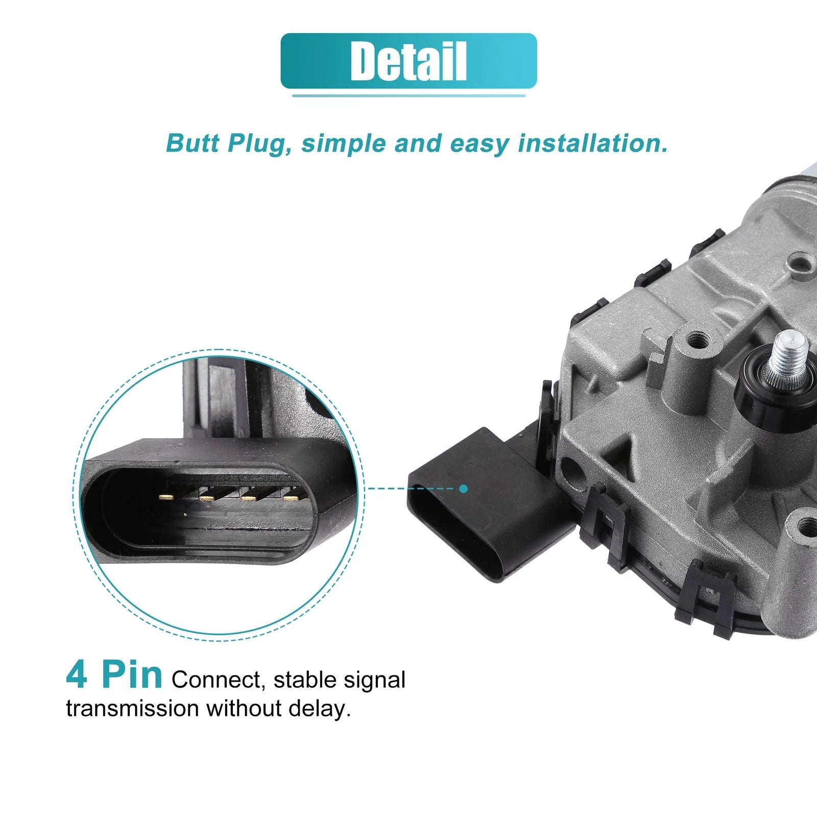 Windshield Wiper Motor for Volkswagen Jetta (2011–2015) 6R1955119A 5C6-955-113A