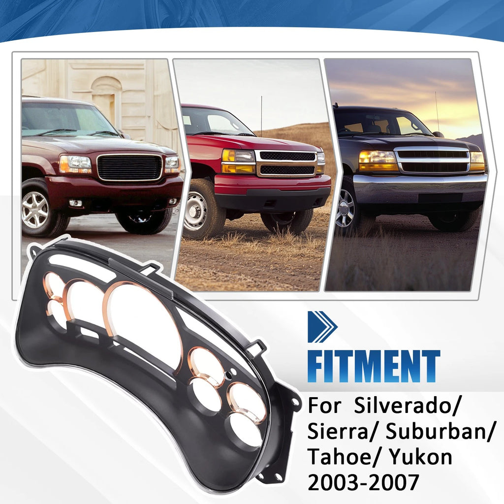 Gauge Cluster Lens Cover for GMC Sierra Chevy Silverado (2003–2007)