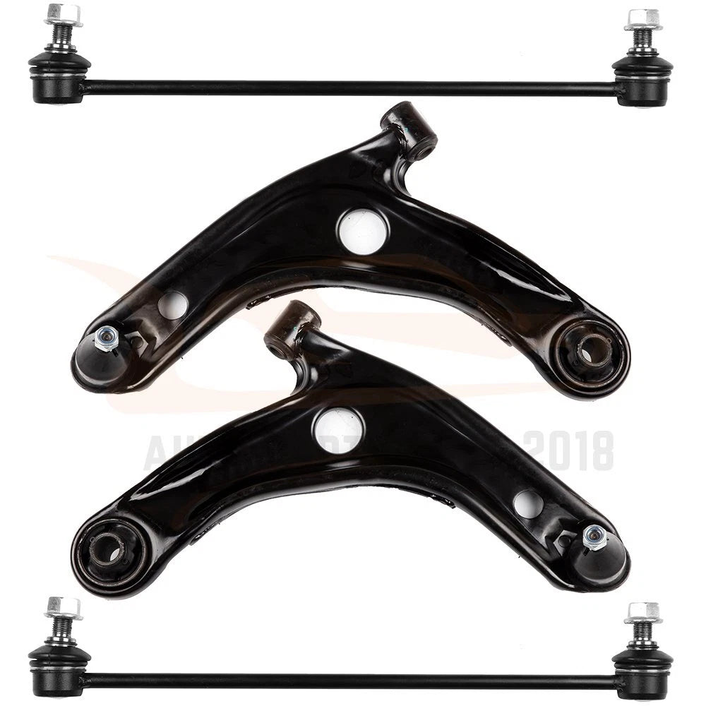 Set of 4 Control Arms with Ball Joints and Sway Bar Links for Toyota