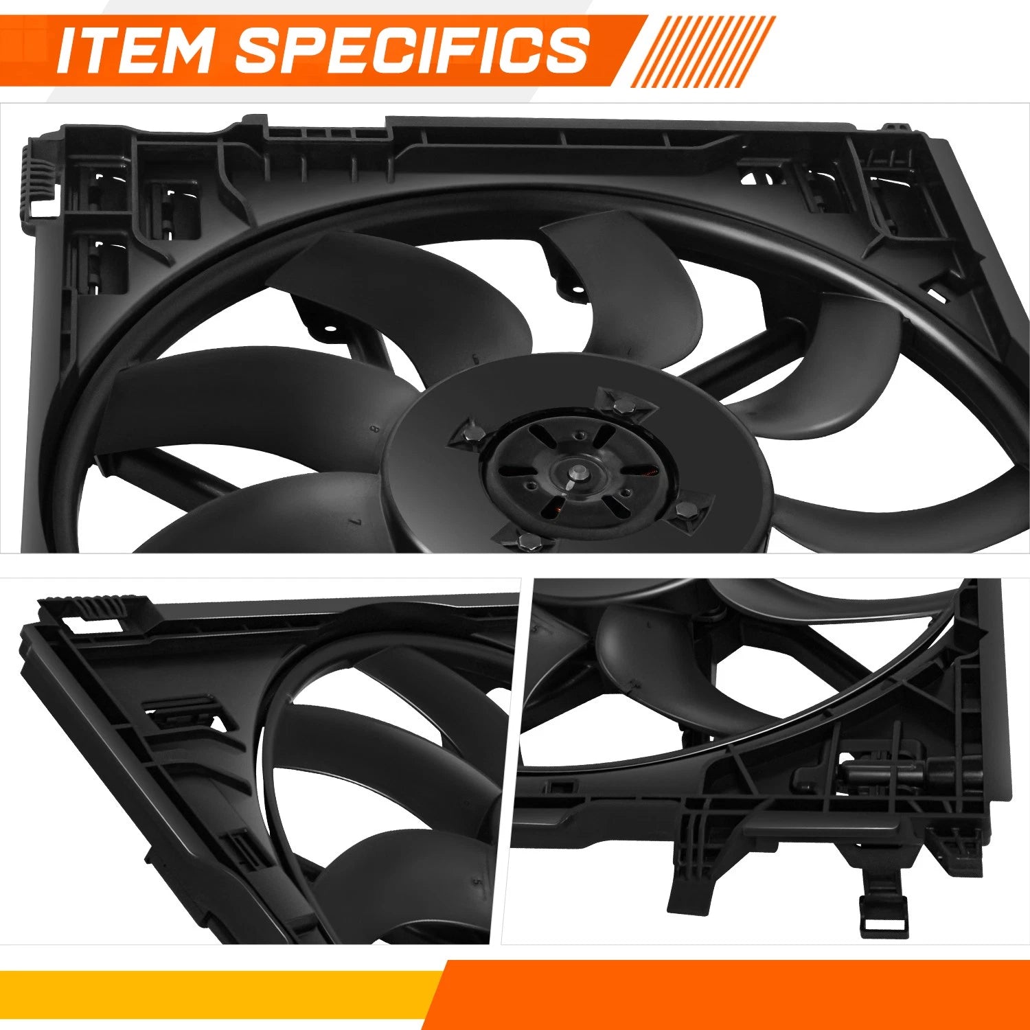 Lightweight Front Radiator Cooling Fan Assembly for BMW M2 M3 M4 (2015–2021)