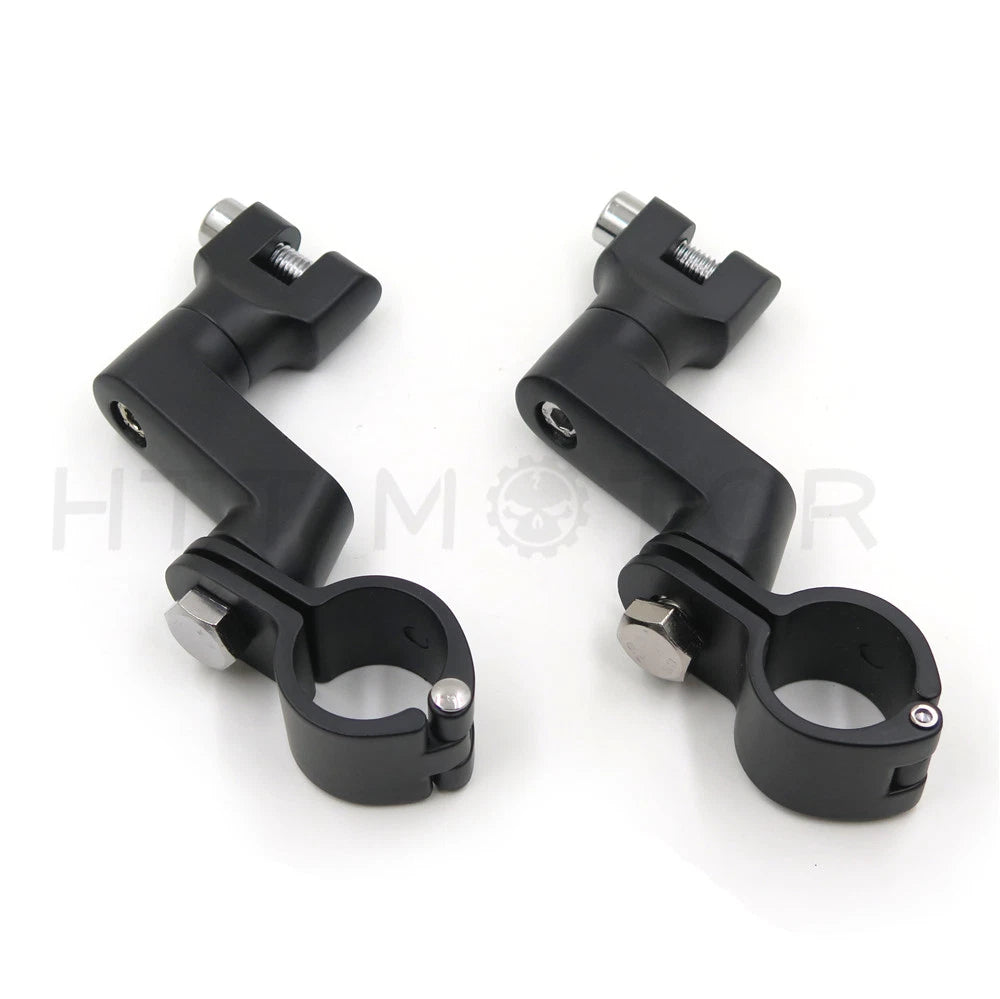 1" Motorcycle Highway Offset Foot Peg Mount for Harley Sportster Dyna Softail