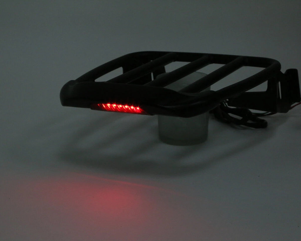 2X Detachable Luggage Rack with LED Light for Harley Sportster XL (2004–2022)