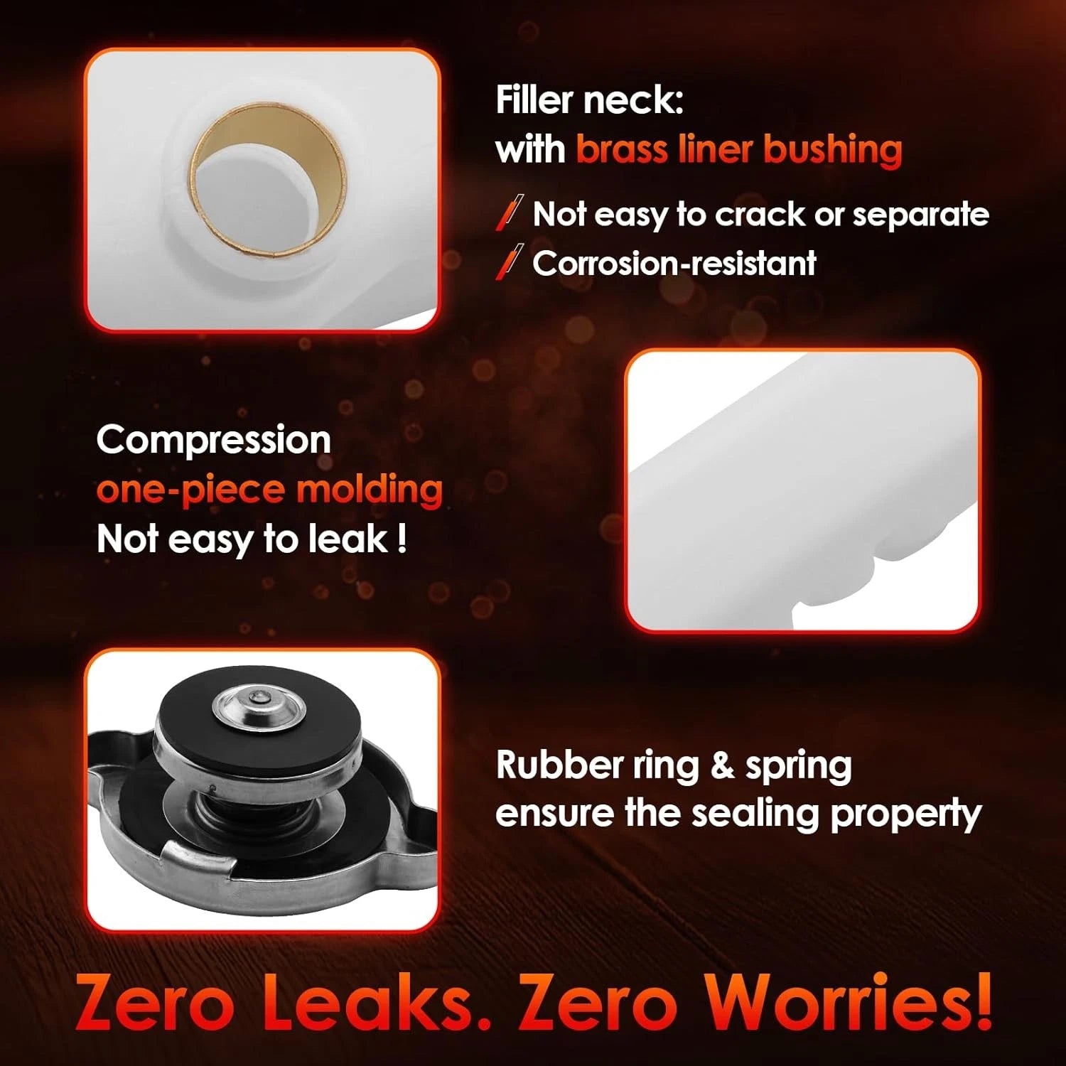 Engine Radiator Coolant Reservoir for Ford F600 F700 F800 B600 (1980–1999)