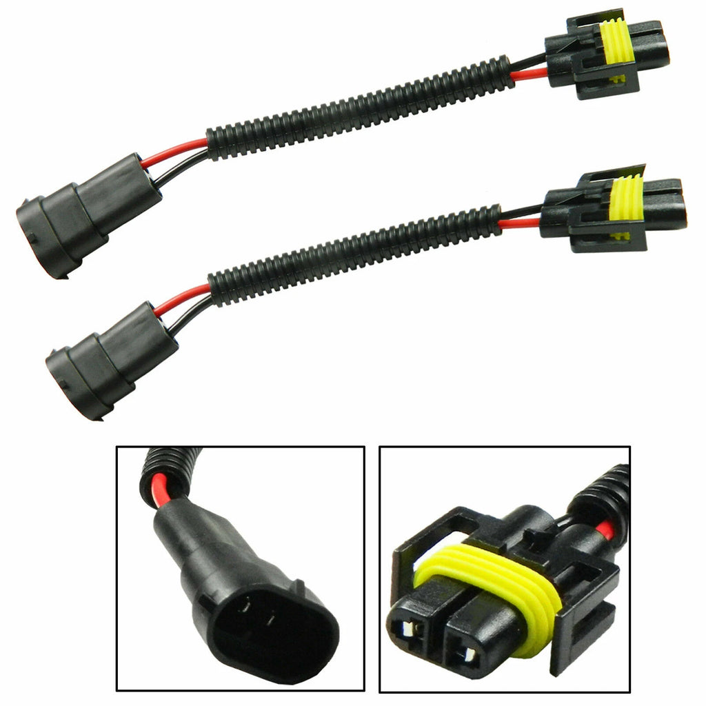 Headlight Extension Cable Wire Harness for H8 H11 H9 (2018–2019)