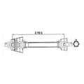 CV PTO Driveline 80 Degrees 1000 RPM 1-3/8" 21 Spline for