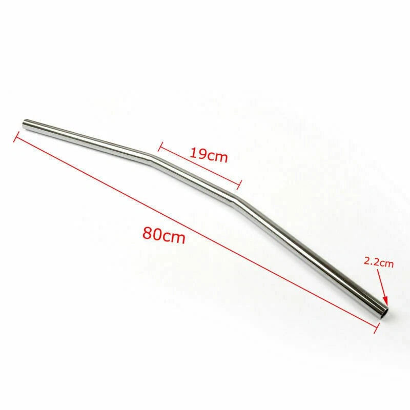 Chrome Cafe Racer 7/8" Handlebar for Honda CB GS XS (750–1100)