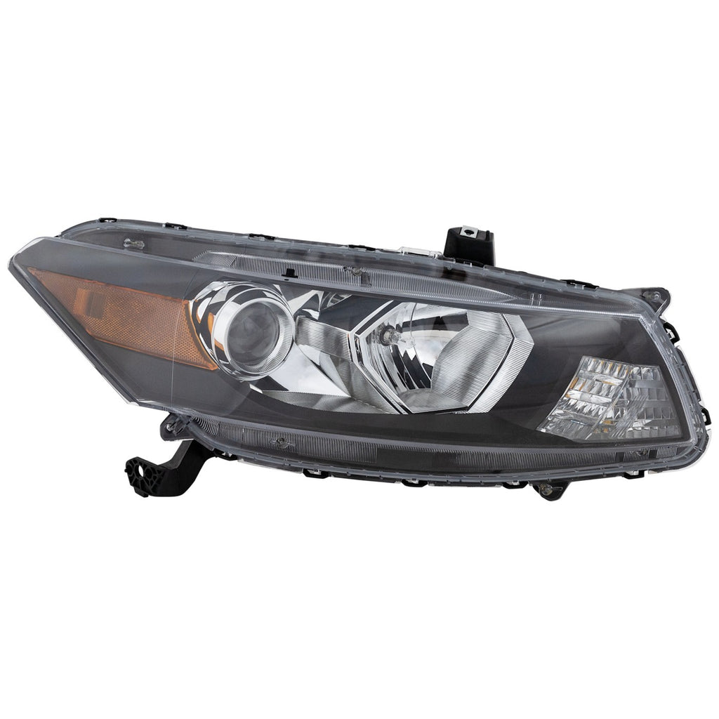Right Side Headlight for Honda Accord Coupe (2008–2012) Halogen Amber Signal