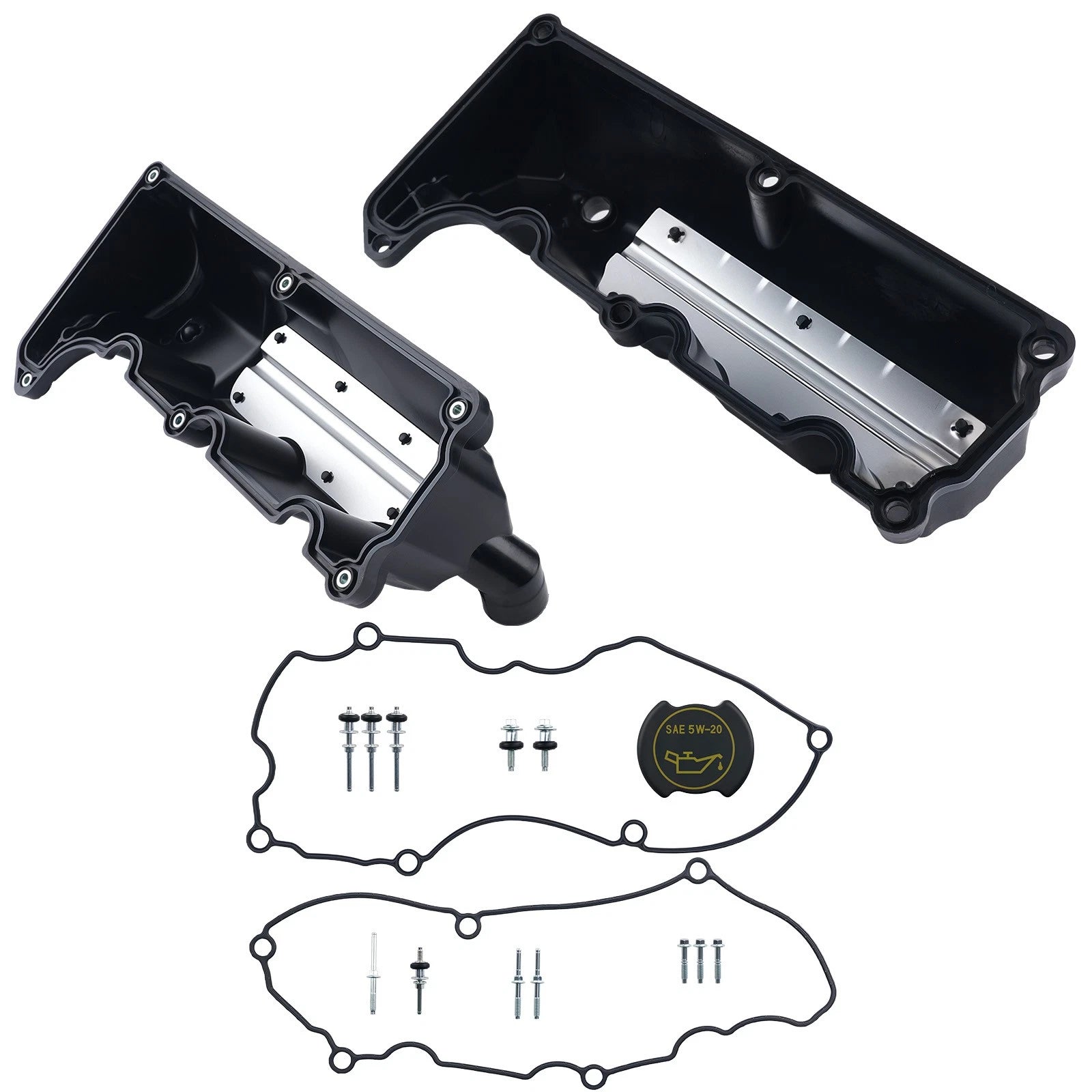 2PCS Valve Cover LH & RH for Ford Explorer Ranger Mountaineer 4.0L V6 (2006–2011)
