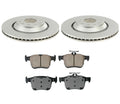 Disc Rotors & Akebono Ceramic Pads Rear Brake Kit for Audi Volkswagen (310mm)