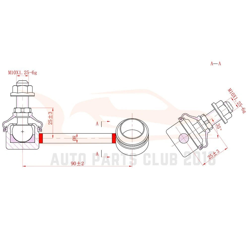 Set of 8 Front Lower Control Arms Sway Bars Tie Rods for Nissan Maxima (2000-2003)