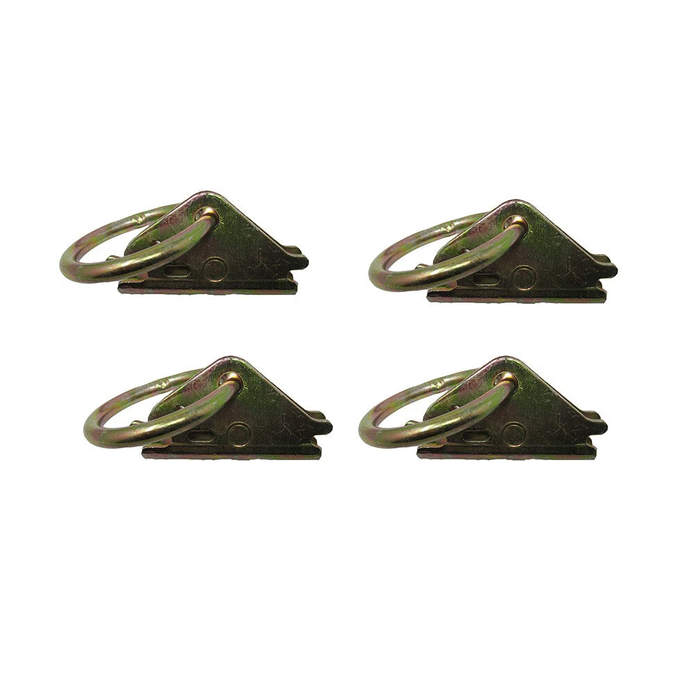 Set of 4 Heavy Duty E Track 2" D Ring Fittings for Enclosed Trailer