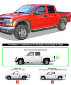 iBoard Stainless Steel 5" Side Bars for Chevy Colorado/GMC Canyon (2004-2012)