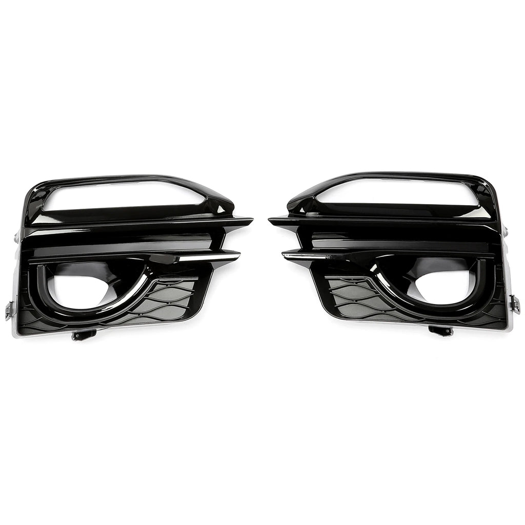 Set of 2 Front Bumper Fog Light Cover Bezel Trim for Infiniti Q50 (2014–2017) LH & RH