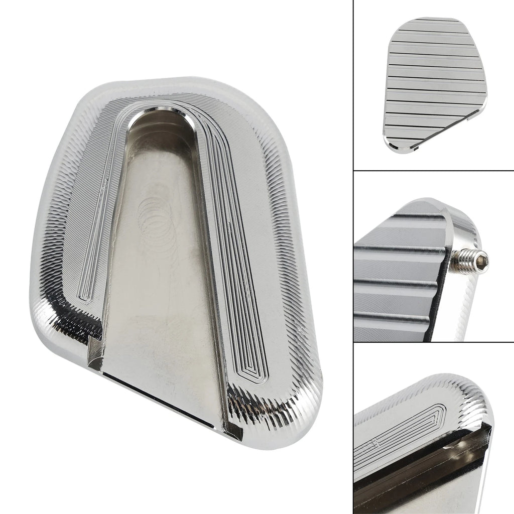Kickstand Enlarger Plate Pad for Honda Goldwing GL1800 (2018–2023) Silver