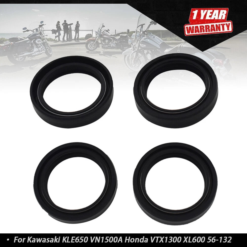 Front Fork Oil Seal and Dust Seal Kit for Honda Kawasaki (Motorcycles)