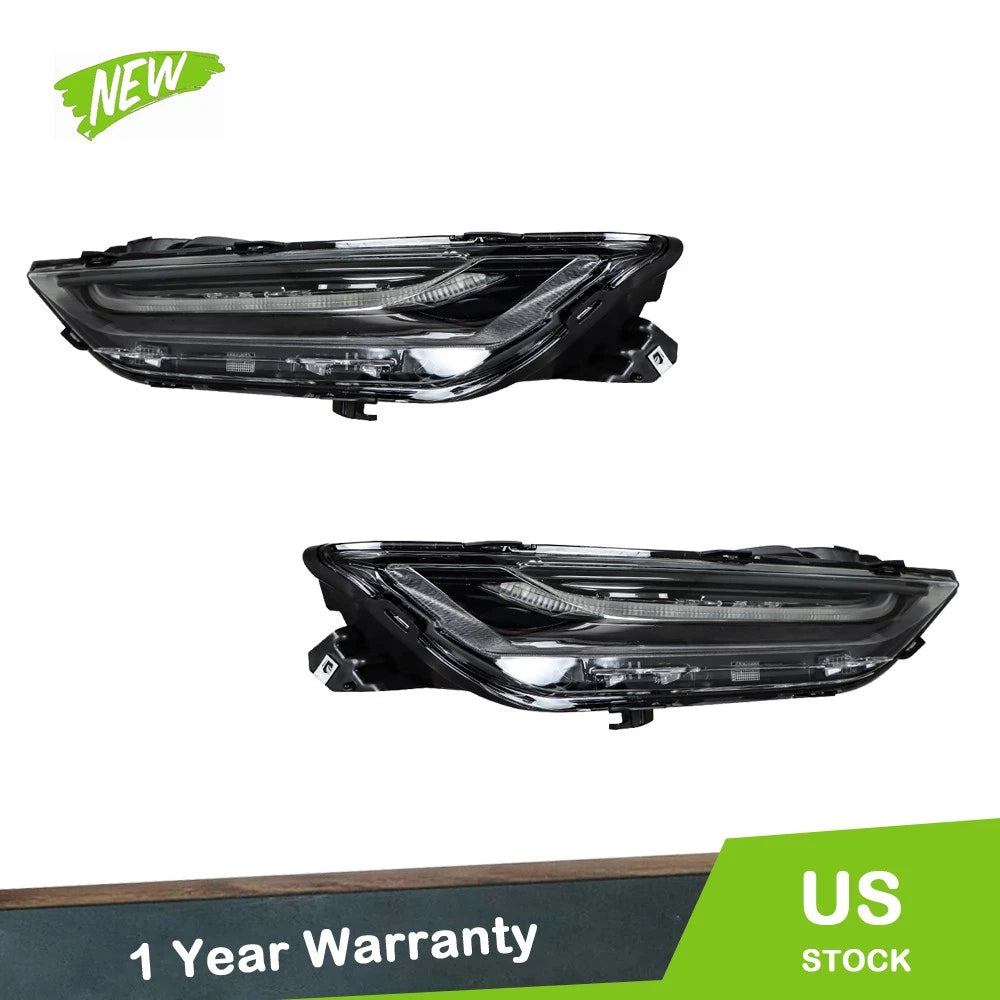Driver & Passenger Side Clear Lens Headlights for Chevrolet Blazer (2019–2021)