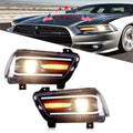 2X Sequential Turn Indicator LED Headlights for Dodge Charger (2011–2014)