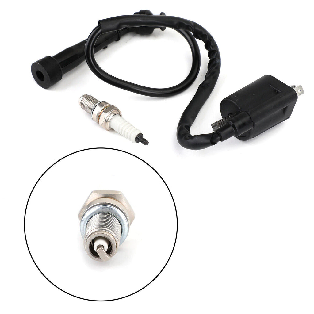 Ignition Coil Spark Plug for Yamaha Raptor 660R YFM660R Grizzly 660 (2001–2006)