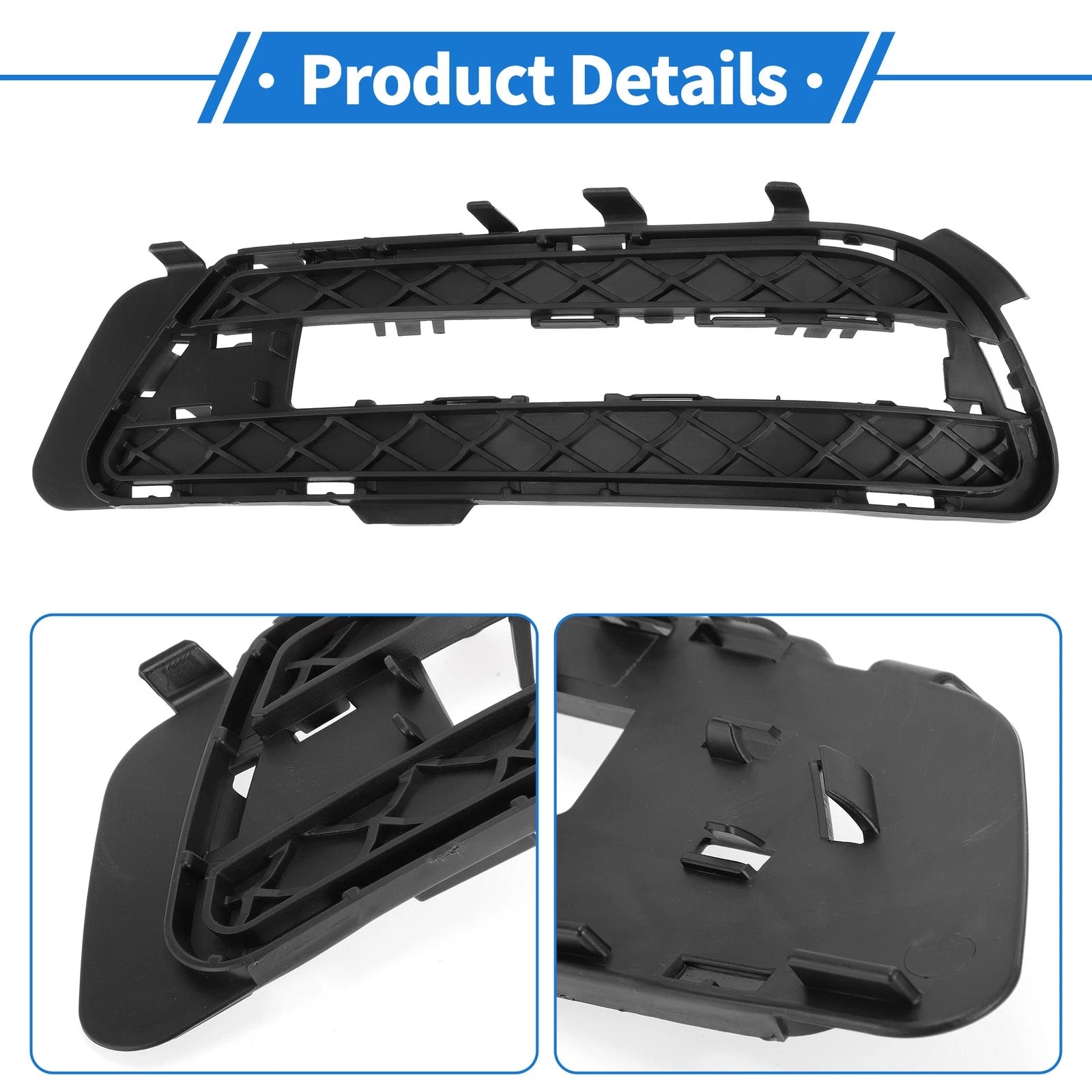 1 Pc Fog Light Grill for Mercedes-Benz E350 (2009–2016) No. 2128851523 Black
