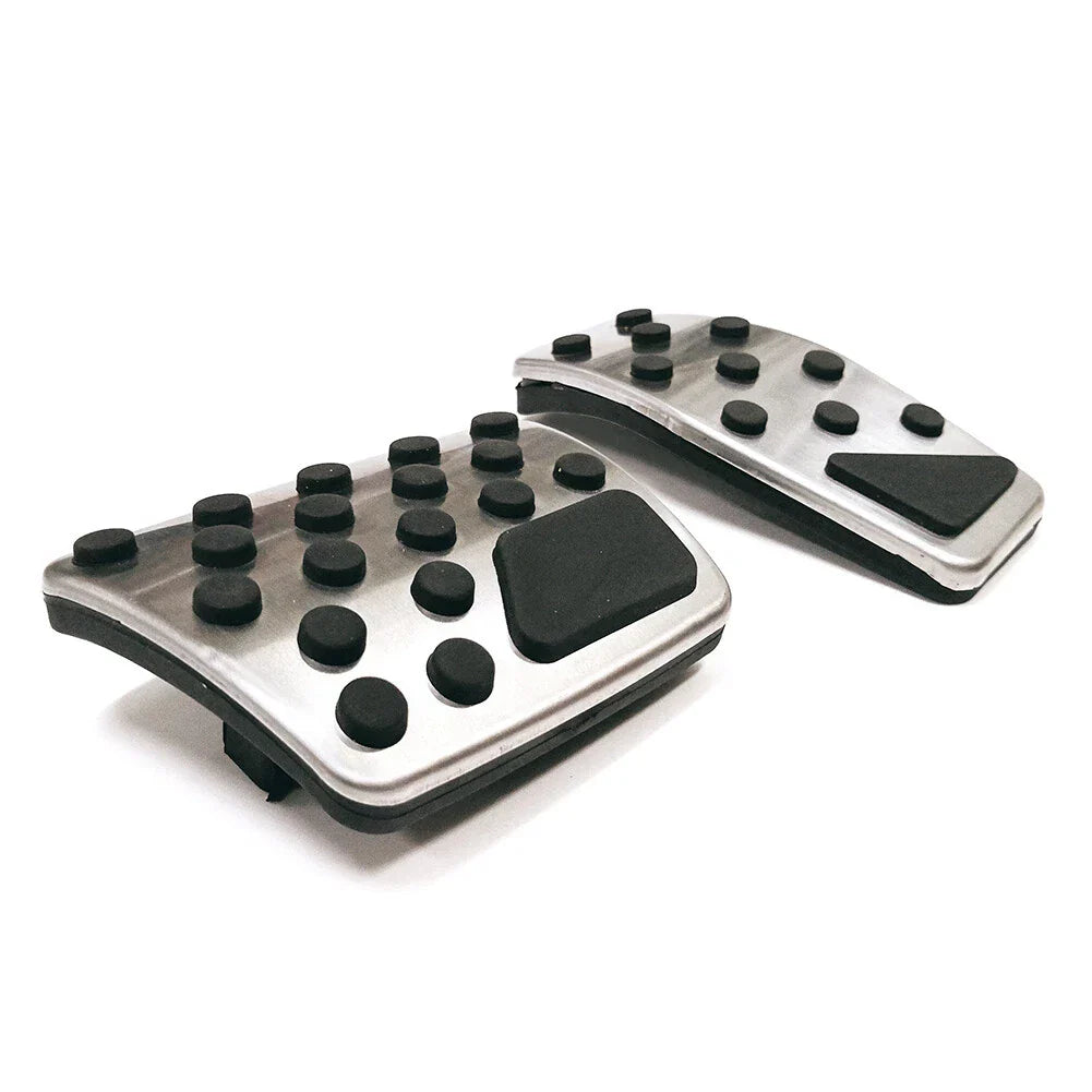 Steel Brake Gas Pedal Covers for Jeep Renegade, Compass & Fiat 500X (2015-2023)