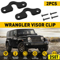 4X Sun Visor Clips for Jeep Wrangler JK, JL, JT Gladiator (2018–2023)