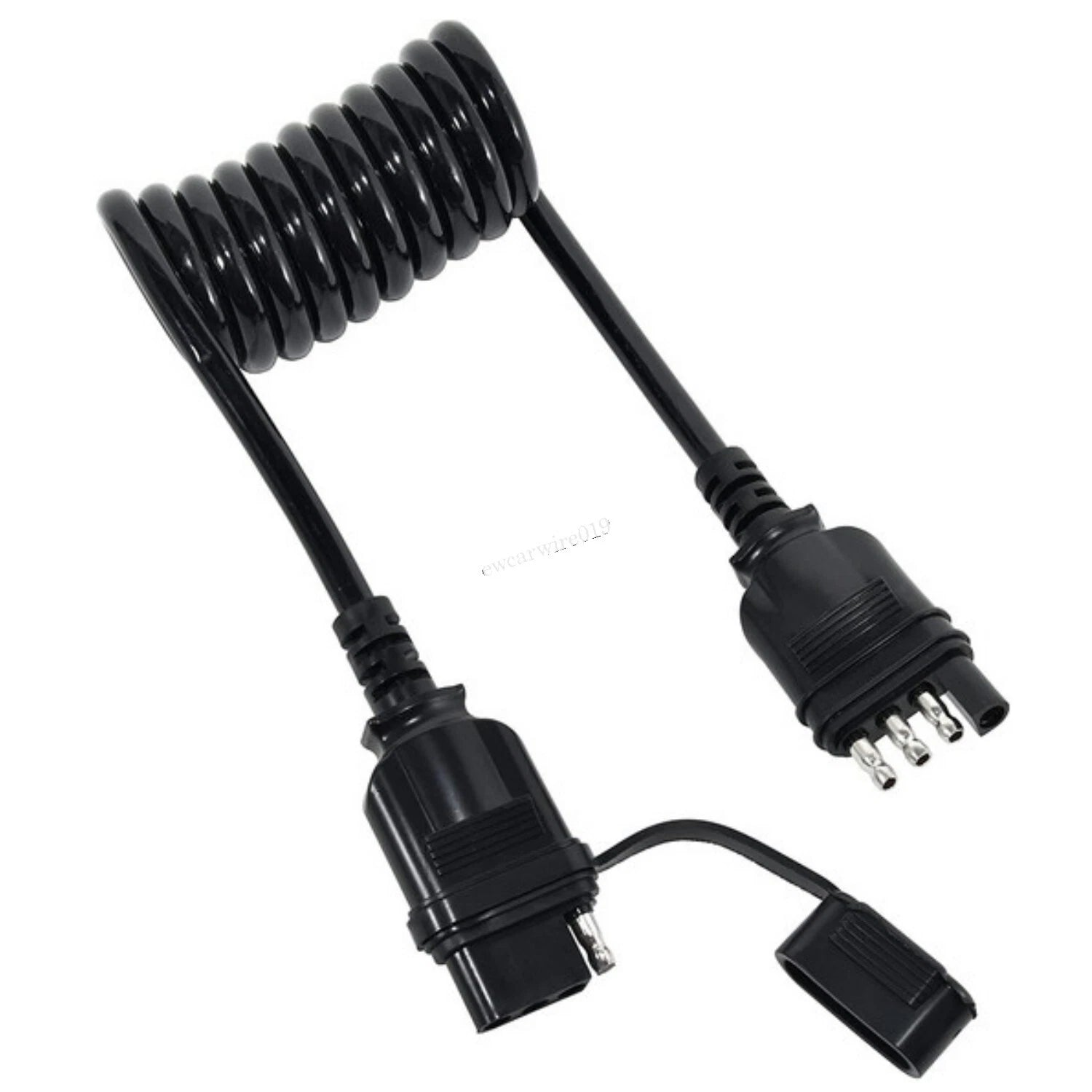 4-Way Trailer Light Extension Wire Connector for Universal Use (5 Feet)