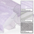 50 PCS - 3-Ply Disposable Face Mask Protective Cover (Lavender Plaid)