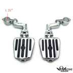 Chrome 25mm Angry Skull Foot Peg Kit for Harley Sportster Touring Dyna