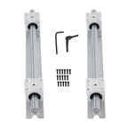 2X SBR16 Linear Shaft Rail Guide with 4 SBR16UU Sliders for Universal Use