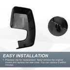 Right Rearview Mirror Cover Cap Gloss Black for Ford Transit Custom (2012–2023)