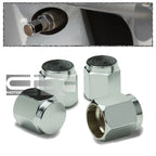 Set of 4 Aluminum Tire Rim Valve Air Port Dust Cover Stem Caps