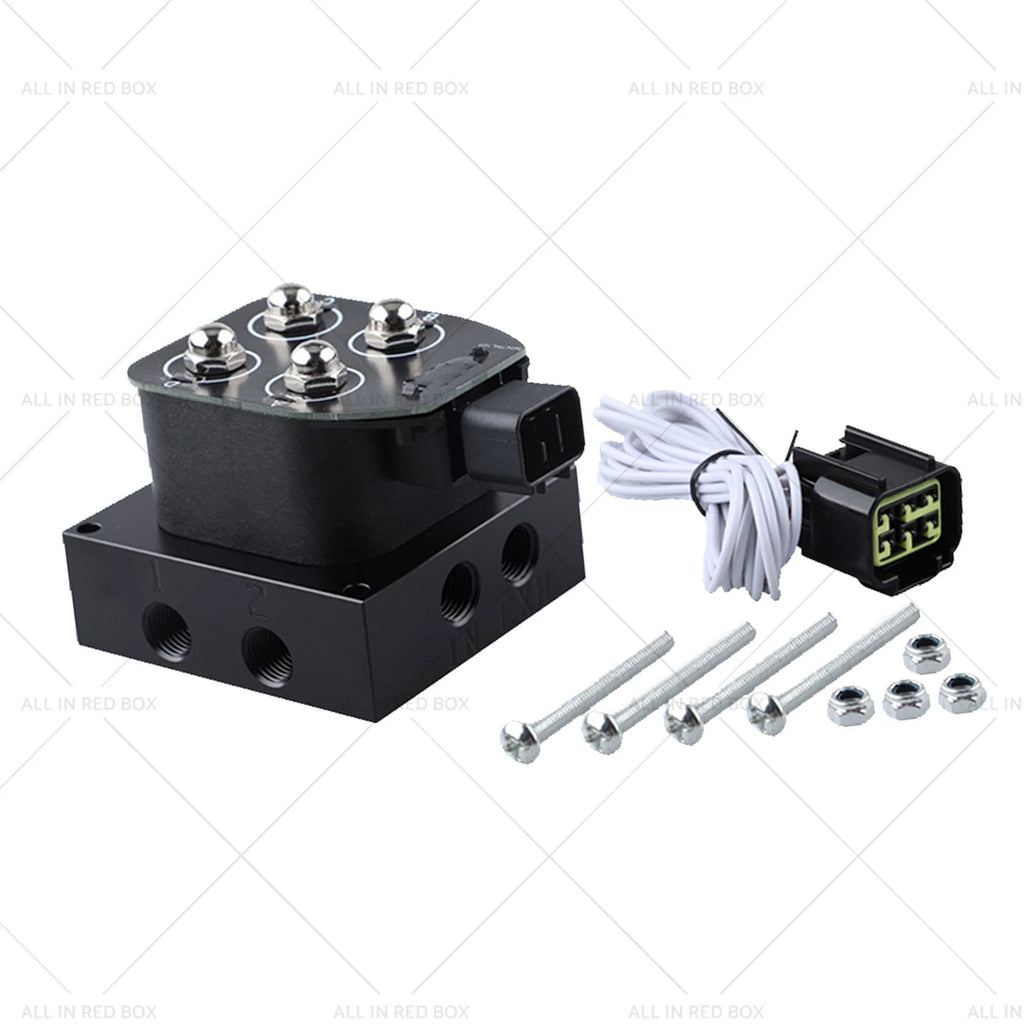 Air Ride Suspension Manifold Valve Block for Universal 0-200 PSI 1/4