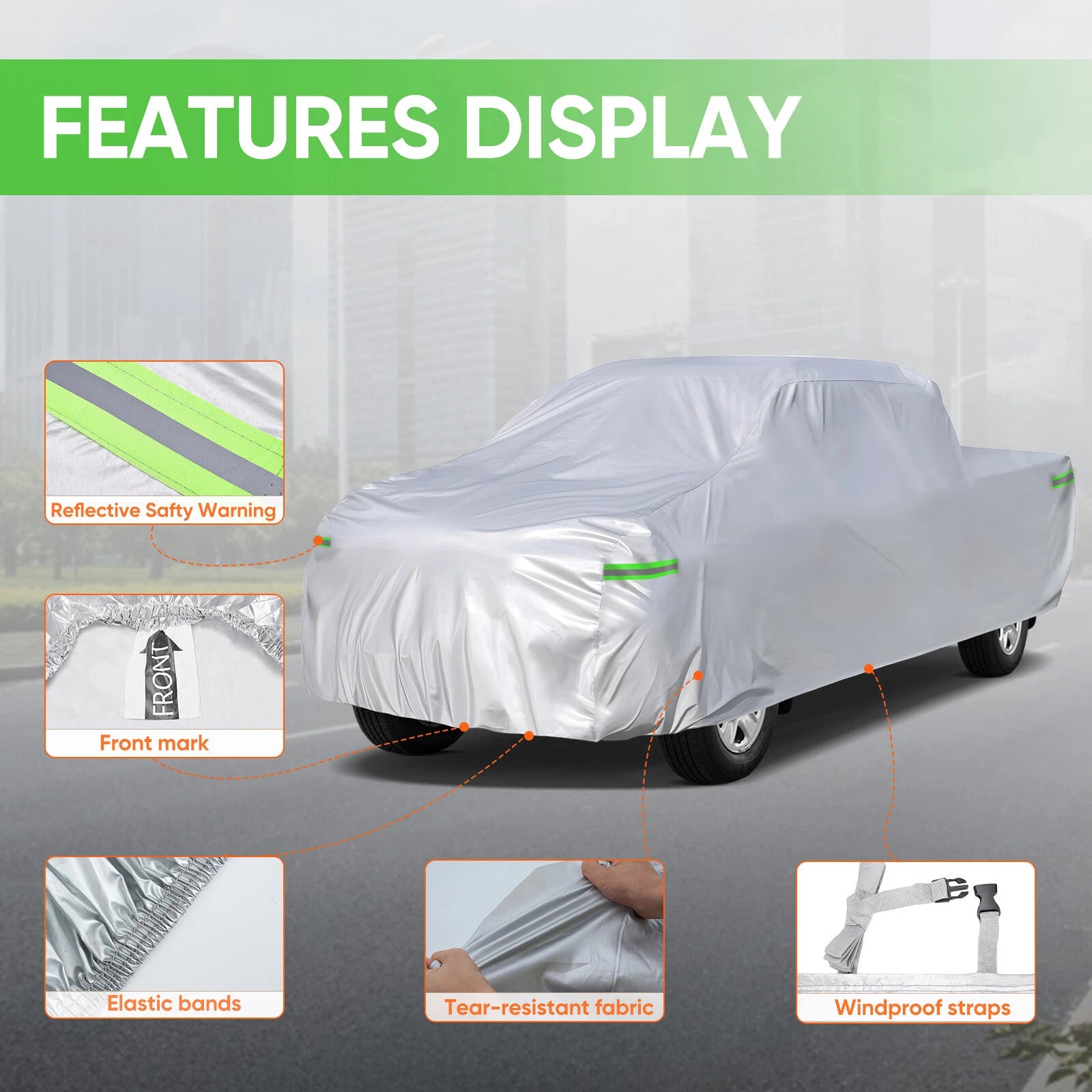 Car Cover for Ram Pickup (Waterproof, UV Protector)