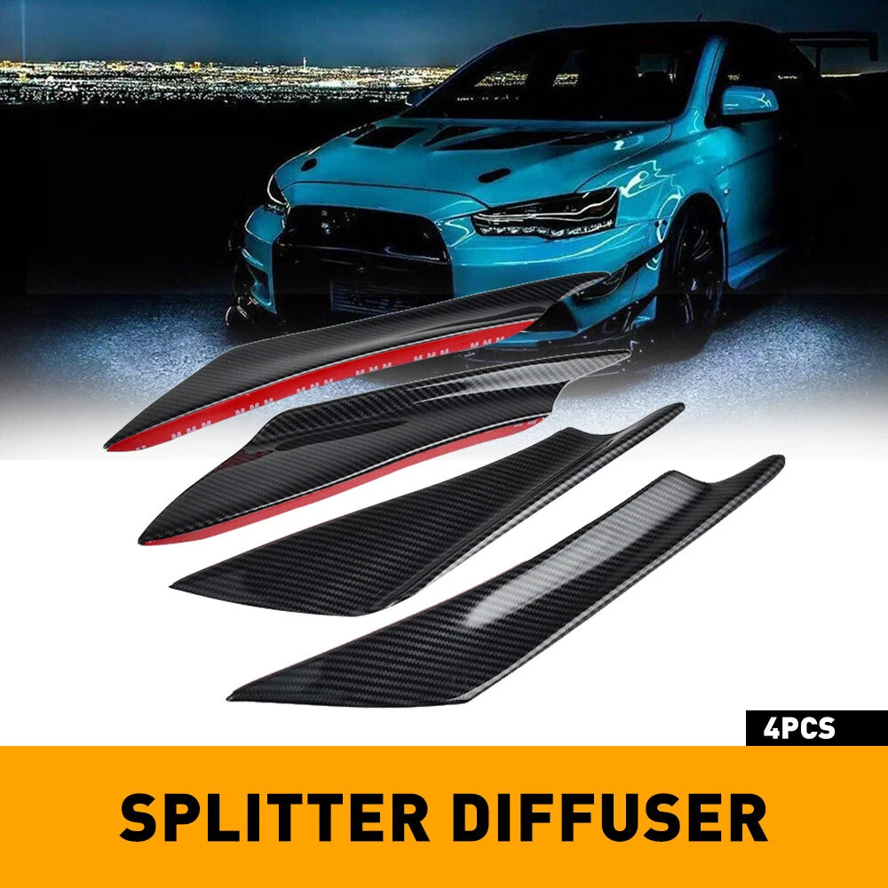 Carbon Fiber Bumper Canard Splitter for Make Model