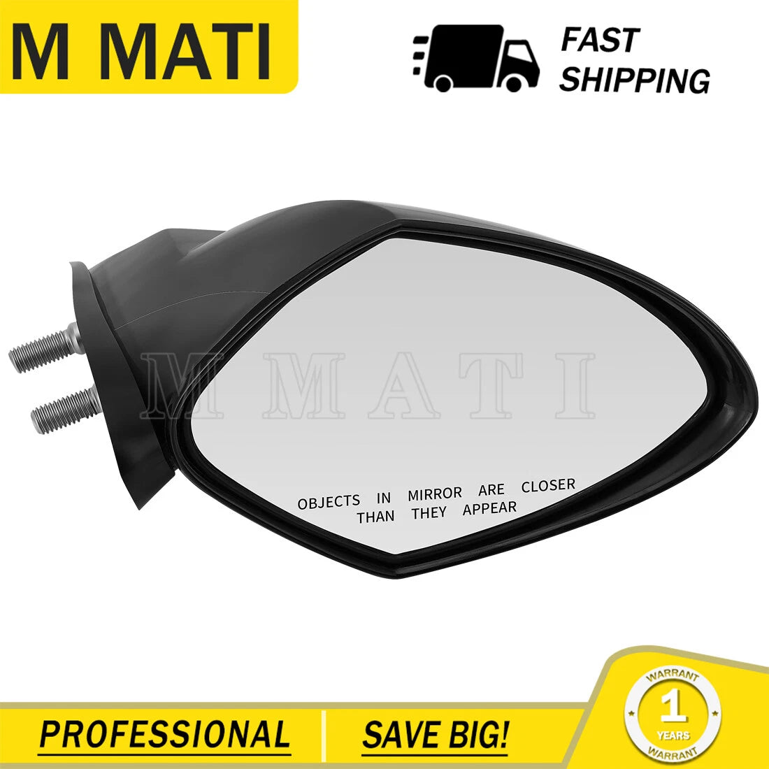 Right Hand Mirror F2C-U596C-00-00 for Yamaha WaveRunner FZR FZS (2009–2016)