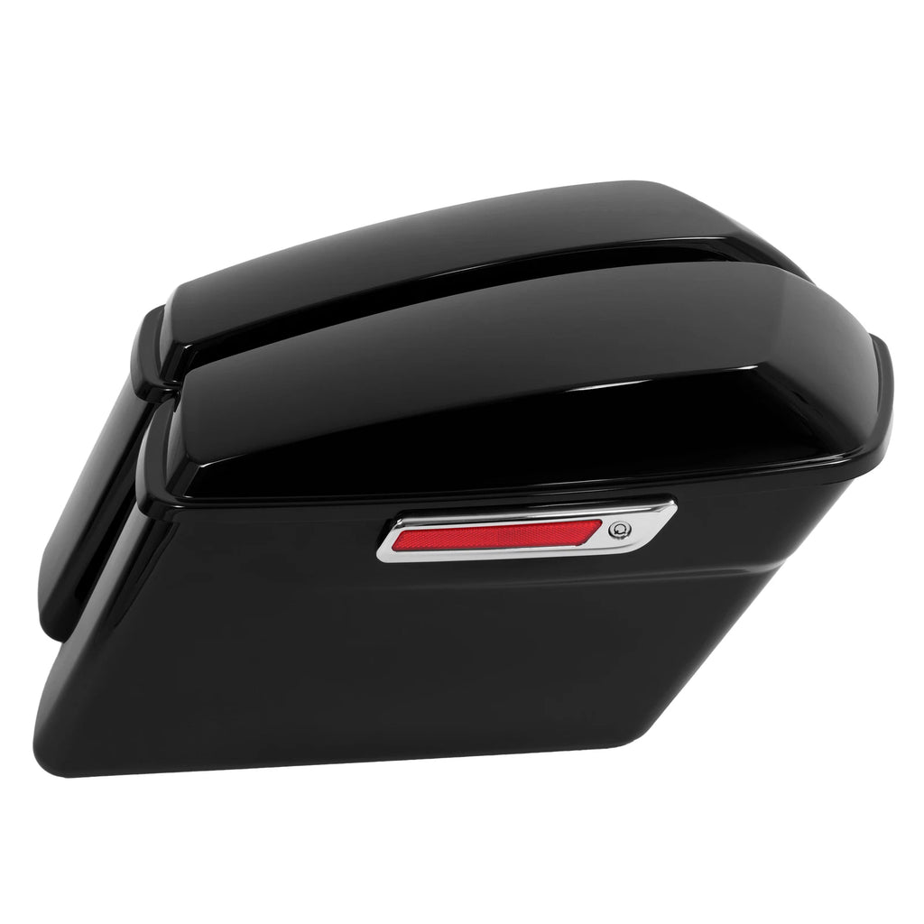 Saddle Bags for Harley Touring Dyna Softail (2014–2023) Vivid Black