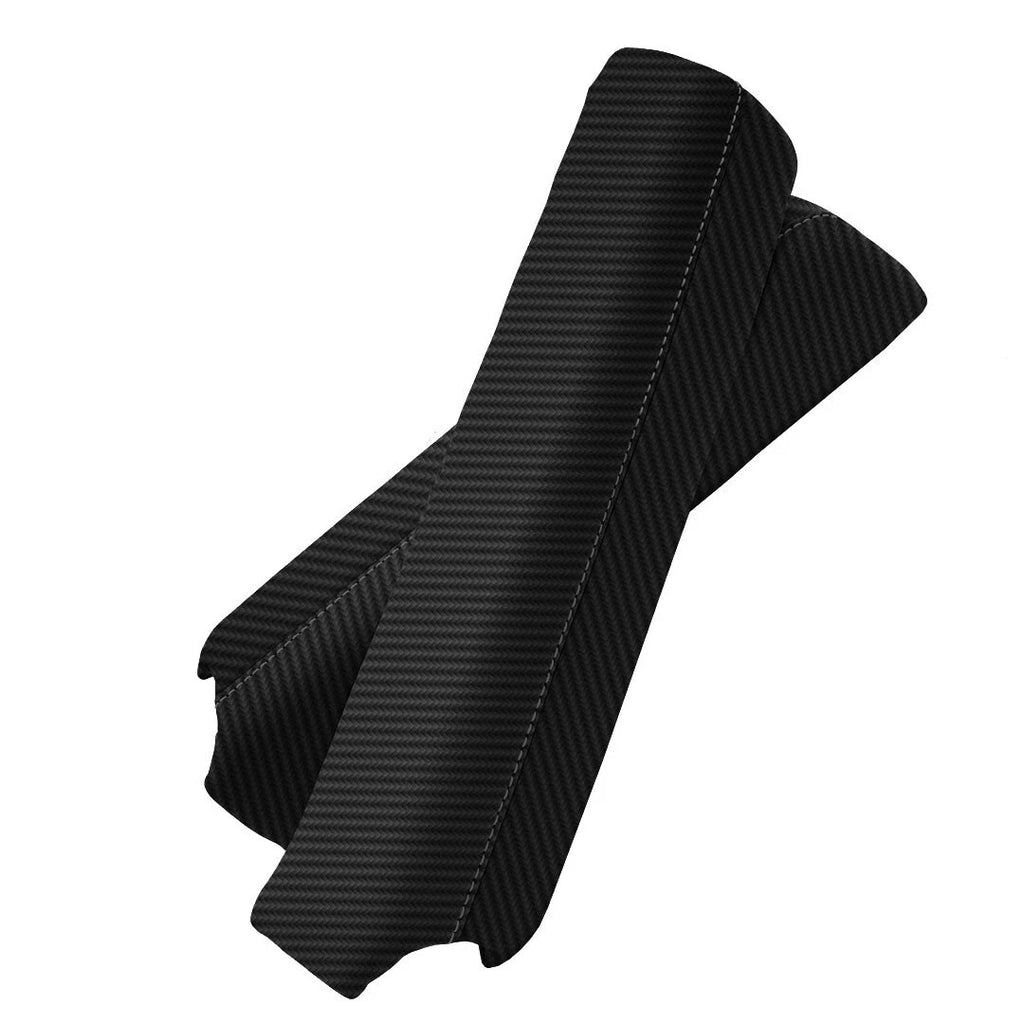 Door Panel Armrest PVC Carbon for Ford F150 Lariat (2015–2020) Black